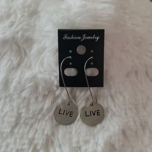 Beautiful silver LIVE earring